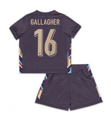 England Conor Gallagher #16 Replika Babytøj Udebanesæt Børn EM 2024 Kortærmet (+ Korte bukser)